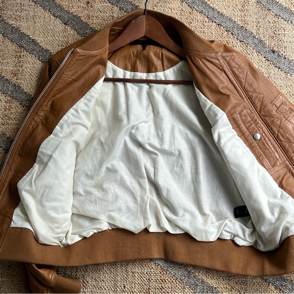 Rag & Bone Manston Lamb Leather Bomber Jacket Women M Japan Military Org$1,100 - Picture 9 of 12